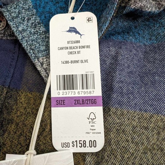 Tommy Bahama Multicolor Plaid Button Down Shirt - Picture 13 of 15